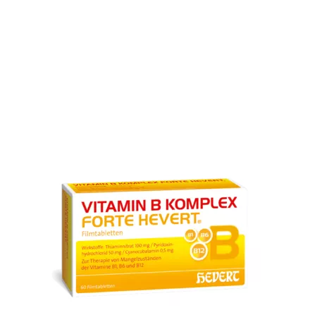 Vitamin B1, B6, B12 hochdosiert mit Vitamin B Komplex forte Hevert